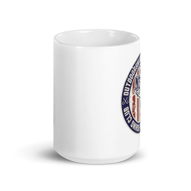Outdoorsman Fishing Club Patriotic Coffee Mug